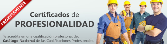 Certificados de Profesionalidad no disponibles actualmente en Espacio Formación
