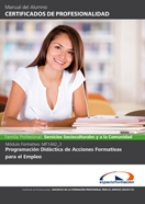 Manual Mf1442_3: Programación Didáctica de Acciones Formativas para el Empleo 