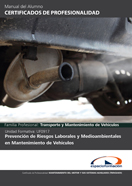 MANUAL UF0917: PREVENCIÓN DE RIESGOS LABORALES Y MEDIOAMBIENTALES EN MANTENIMIENTO DE VEHÍCULOS