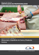 MANUAL MF0295_2: ALMACENAJE Y EXPEDICIÓN DE CARNE Y PRODUCTOS CÁRNICOS